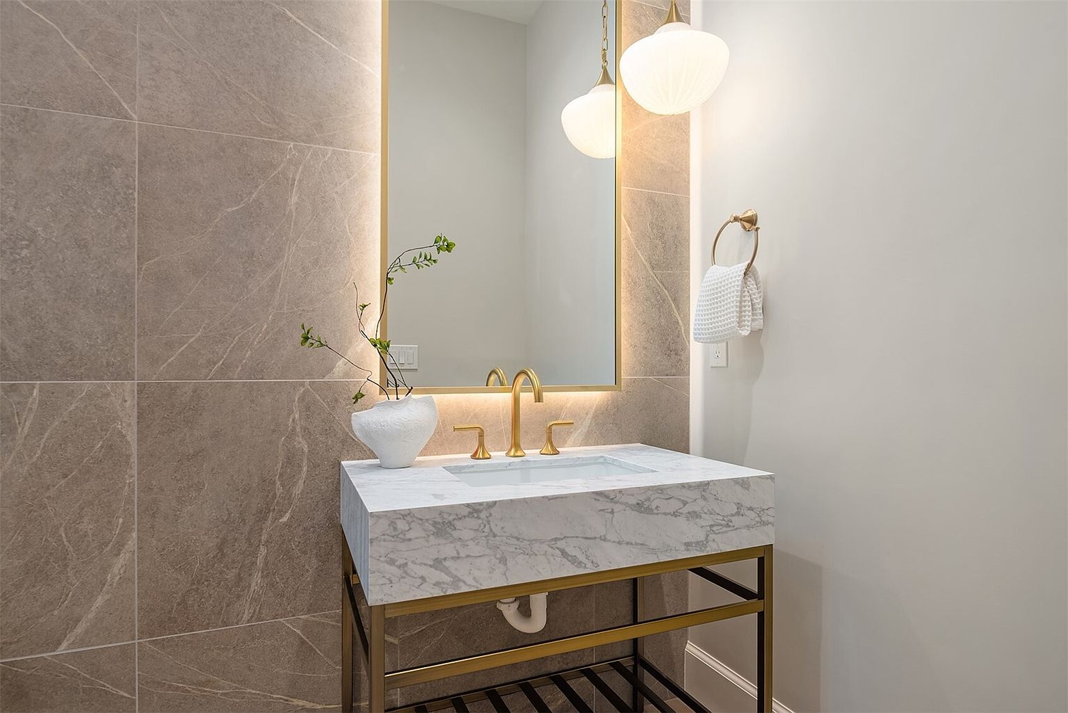 The Newport by Mirikeen Homes, dining, the den and the powder room